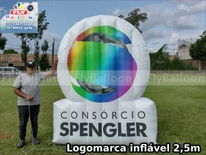 logotipo inflável promocional consórcio spengler